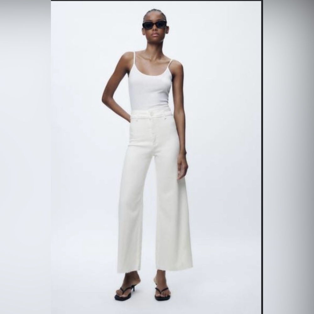 HIGH-WAISTED ZW SAILOR STRAIGHT JEANS